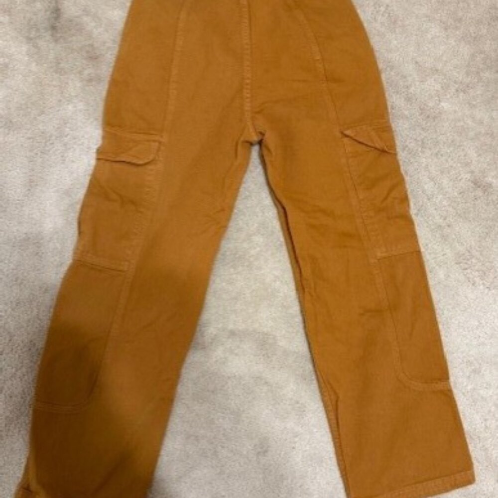 Billabong SIZE 29 womens Carhartt-style cargo utility pants rugged fashion RUST
